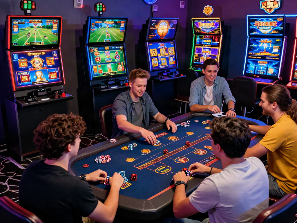 Players enjoying the DA88 online gaming platform, highlighting sports and casino games.