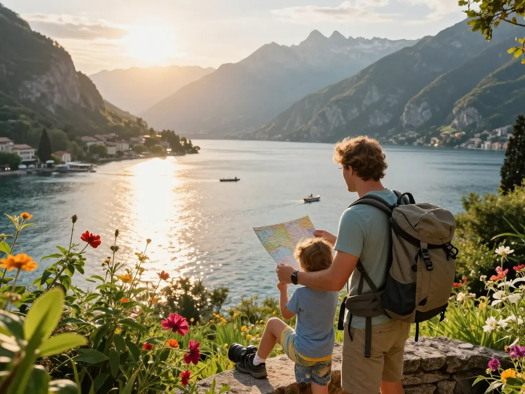 Urlaub am Gardasee genießen mit malerischen Ausblicken und Abenteuer-Ausrüstung.
